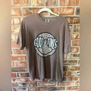 Comfort Colors Espresso ‘Good Times' Graphic Tee